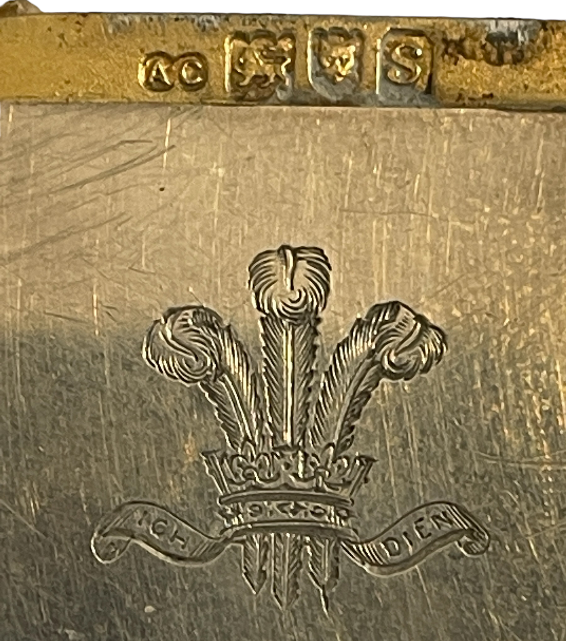 Alfred Clark New Bond St London Prince of Wales Feathers Cypher Boxed Vesta Case. - Image 7 of 13