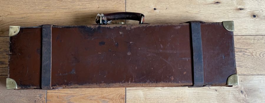 Antique John Dickson Gun Case - 30 3/4"x 9" x 3 1/4". - Image 4 of 11