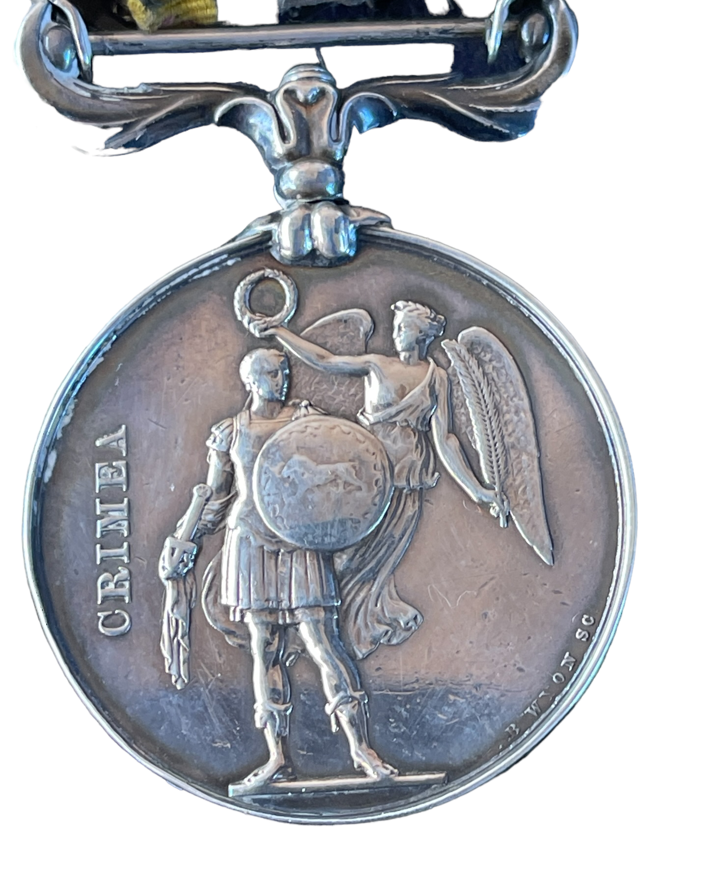 Crimea Sebastopol Medal to a Lt Andrew Hill died Scutari Hospital. - Image 3 of 6