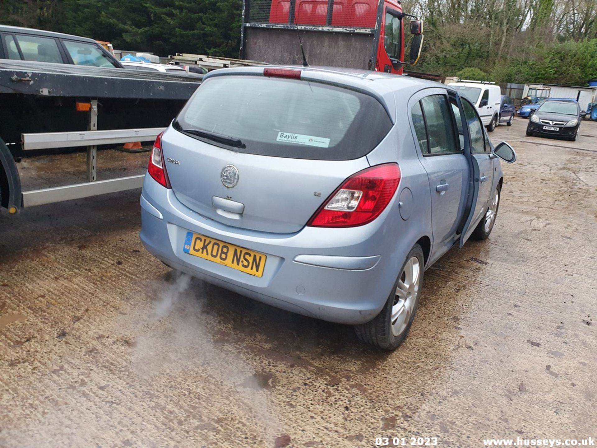 08/08 VAUXHALL CORSA DESIGN - 1229cc 5dr Hatchback (Blue, 57k) - Image 13 of 20