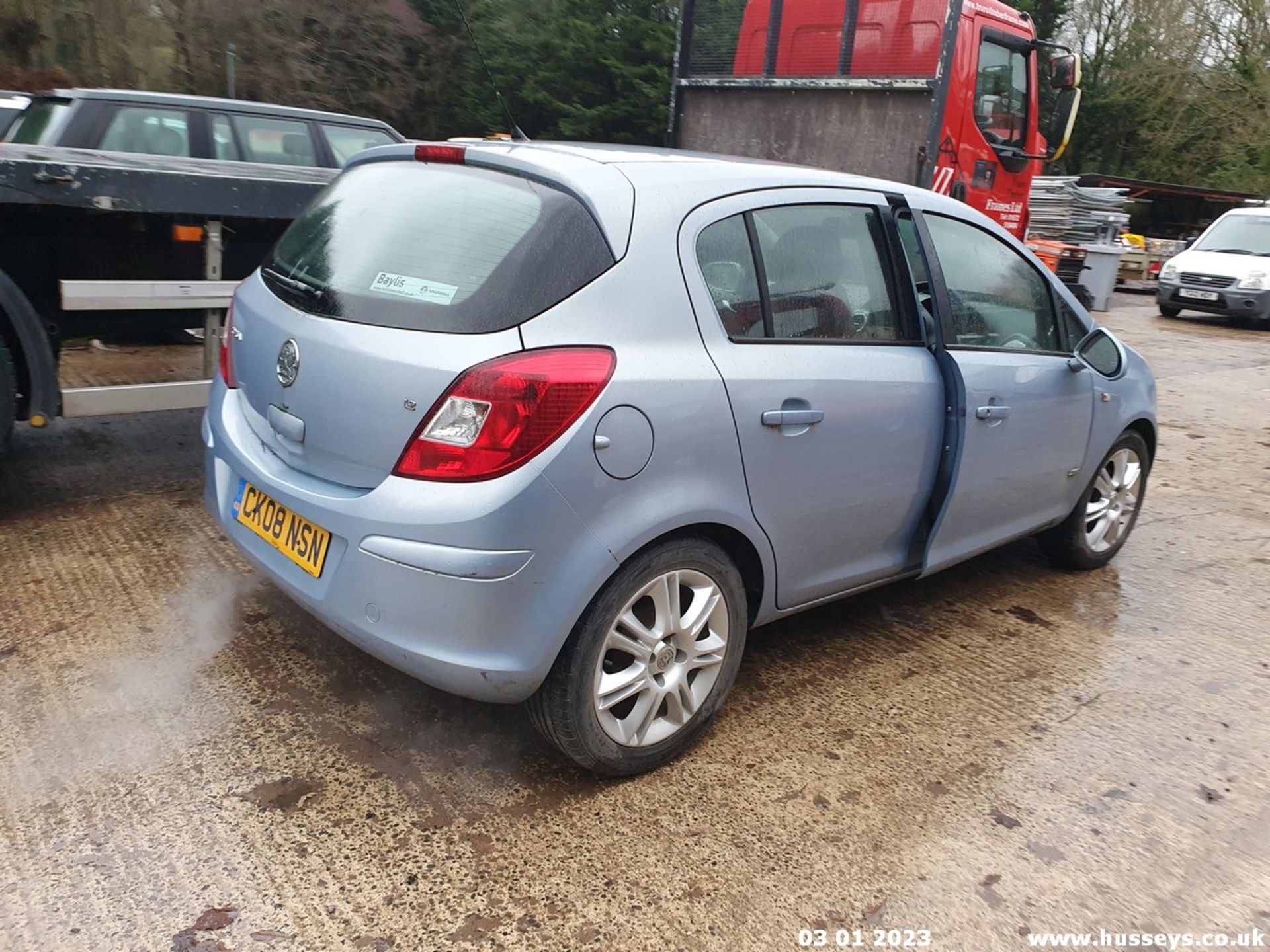 08/08 VAUXHALL CORSA DESIGN - 1229cc 5dr Hatchback (Blue, 57k) - Image 12 of 20