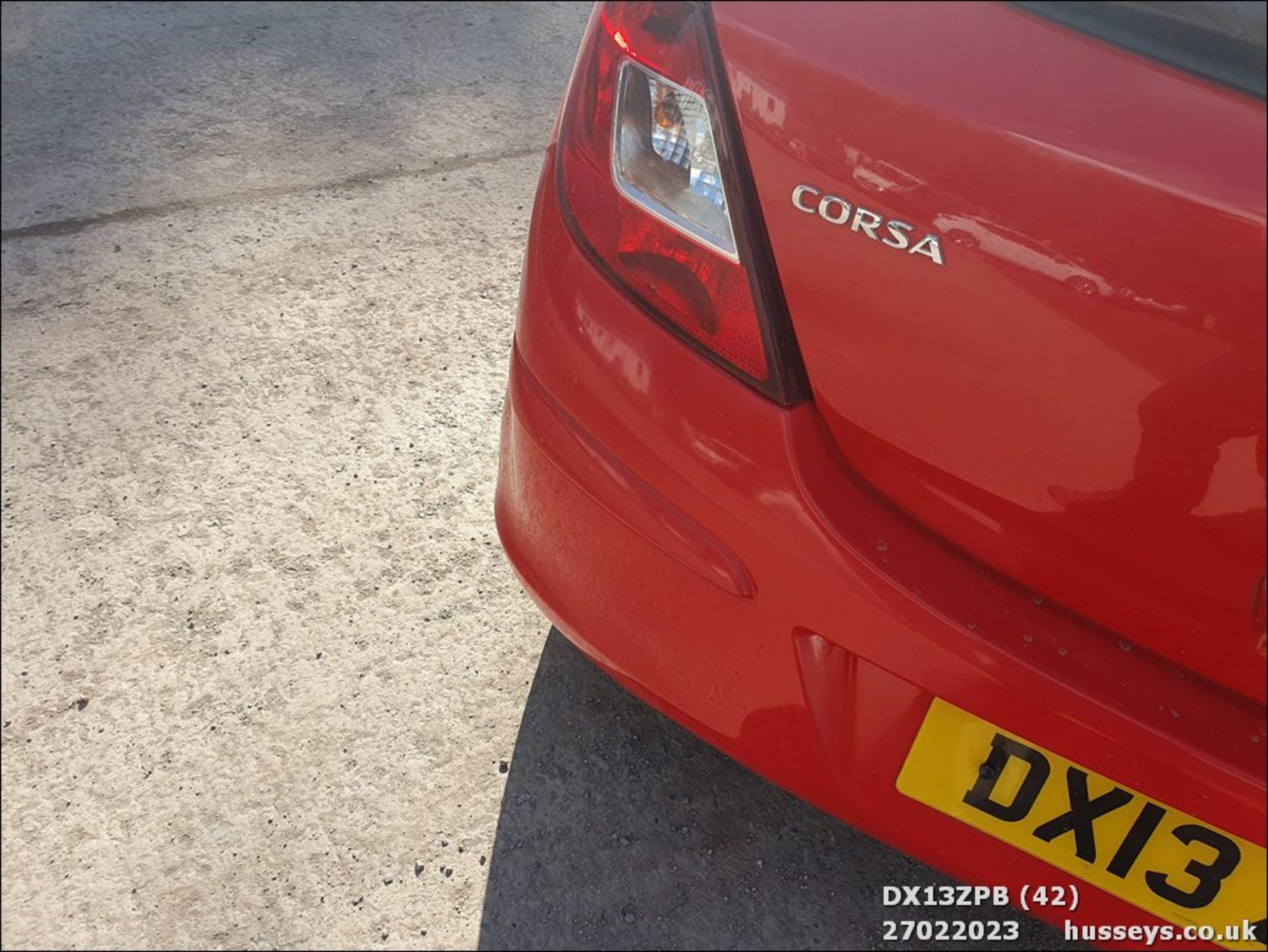 13/13 VAUXHALL CORSA EXCLUSIV AC - 1229cc 5dr Hatchback (Red, 82k) - Image 42 of 52