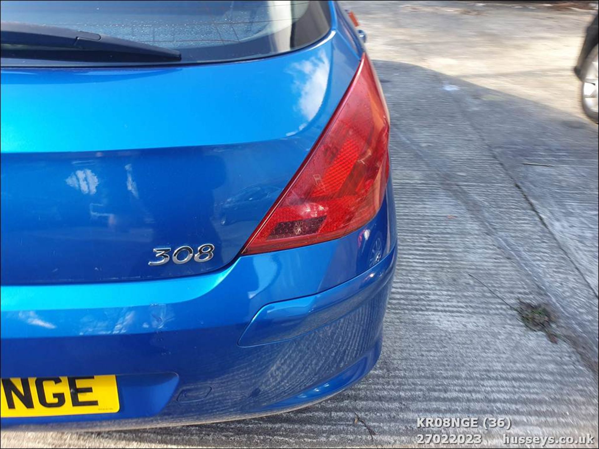 08/08 PEUGEOT 308 SPORT 120 - 1598cc 5dr Hatchback (Blue, 83k) - Image 36 of 45