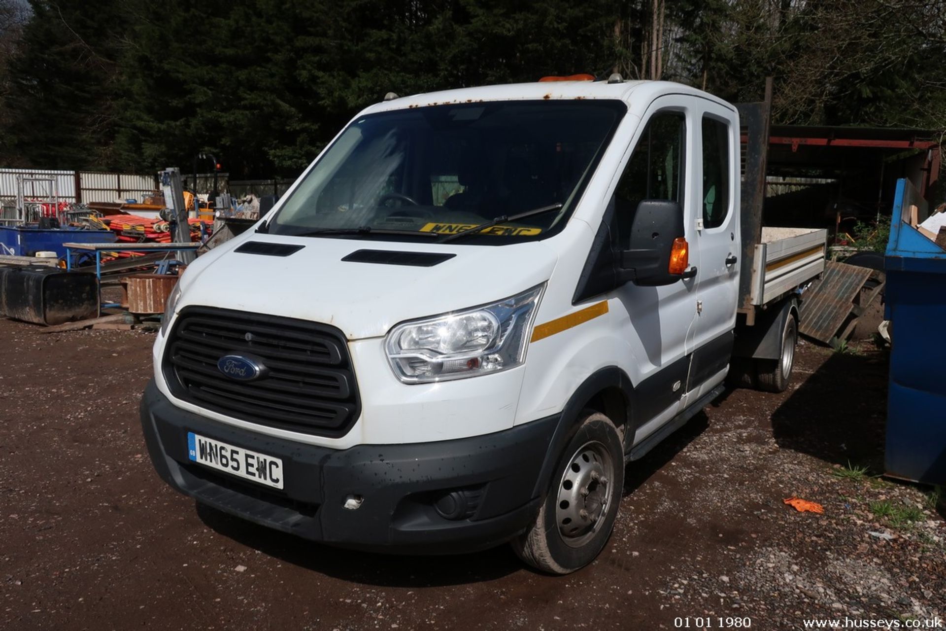 15/65 FORD TRANSIT 350 - 2198cc Tipper (White, 168k)