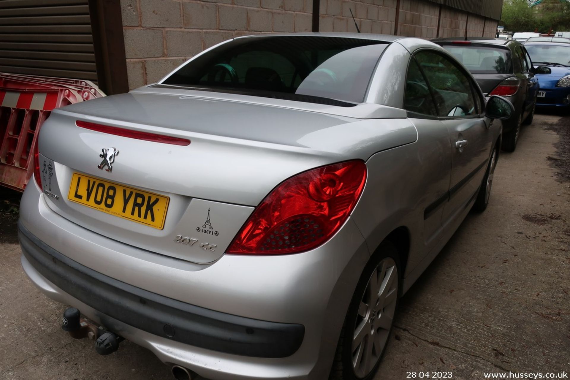 08/08 PEUGEOT 207 GT CC - 1598cc 2dr Convertible (Silver) - Image 16 of 17