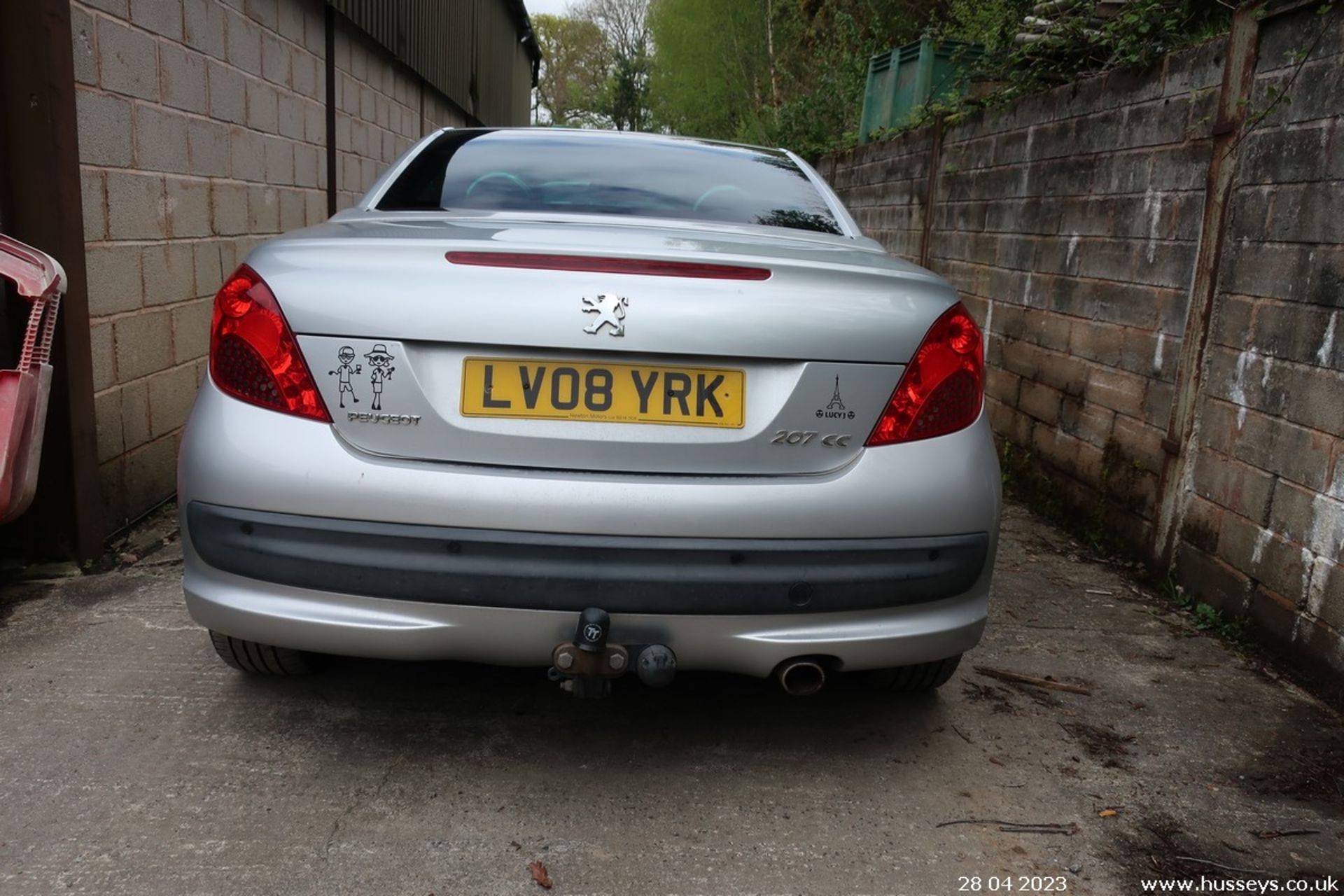 08/08 PEUGEOT 207 GT CC - 1598cc 2dr Convertible (Silver) - Image 10 of 17