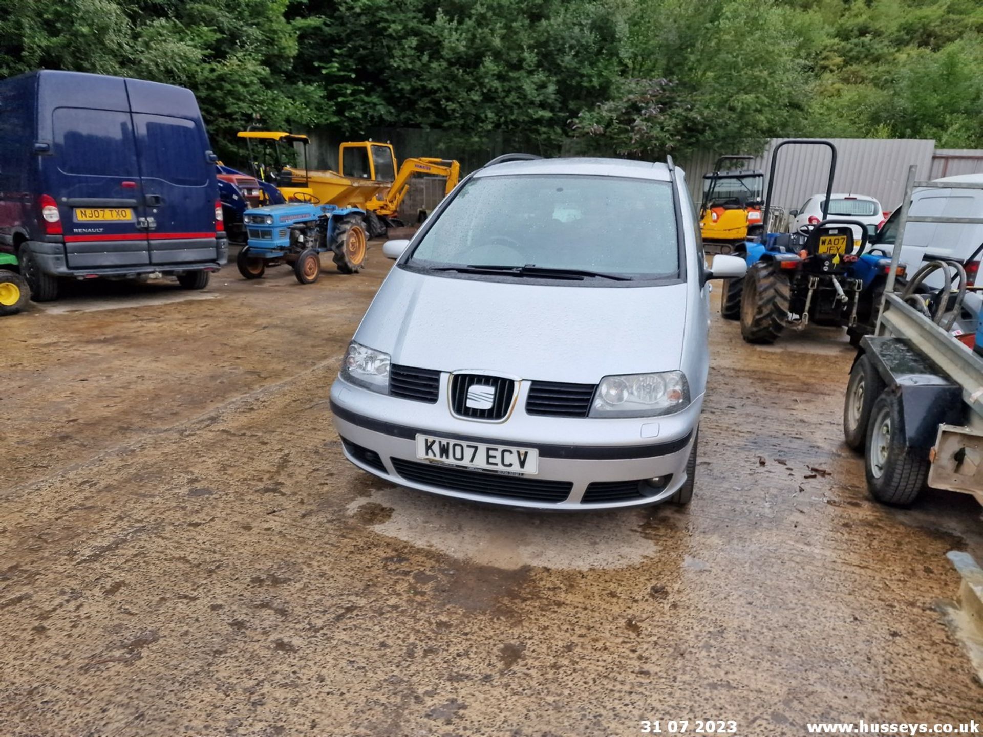 07/07 SEAT ALHAMBRA STYLANCE TDI - 1968cc 5dr MPV (Silver, 164k) - Image 26 of 55