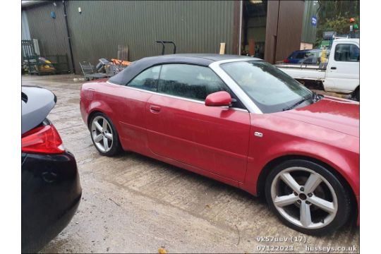 07/57 AUDI A4 SPORT CABRIOLET TDI A - 1986cc 2dr Convertible (Red, 151k) - Image 18 of 25