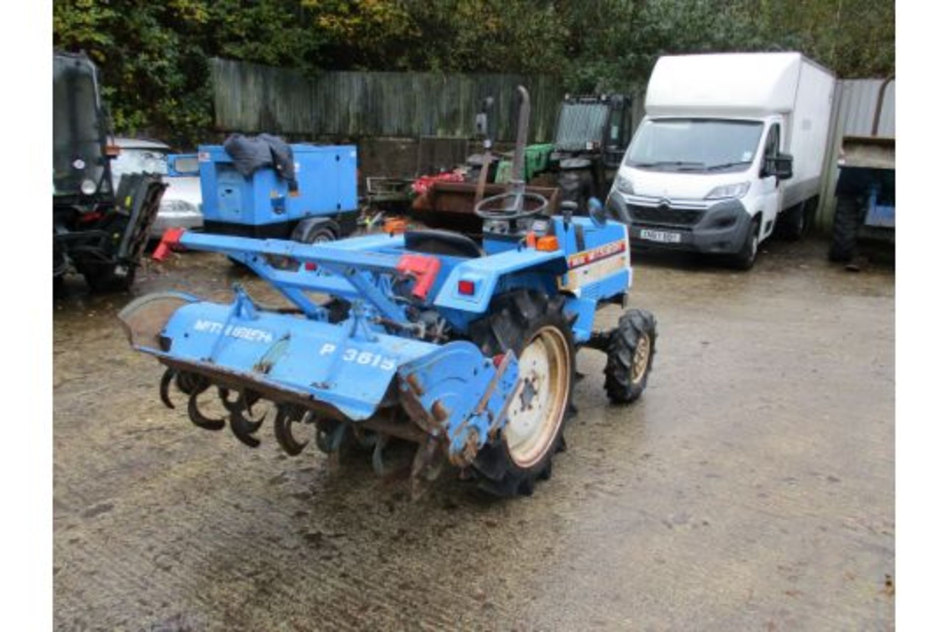 MITSUBISHI MT1801D COMPACT TRACTOR C.W ROTAVATOR SHOWING 914HRS KUBOTA ENGINE - Image 3 of 7