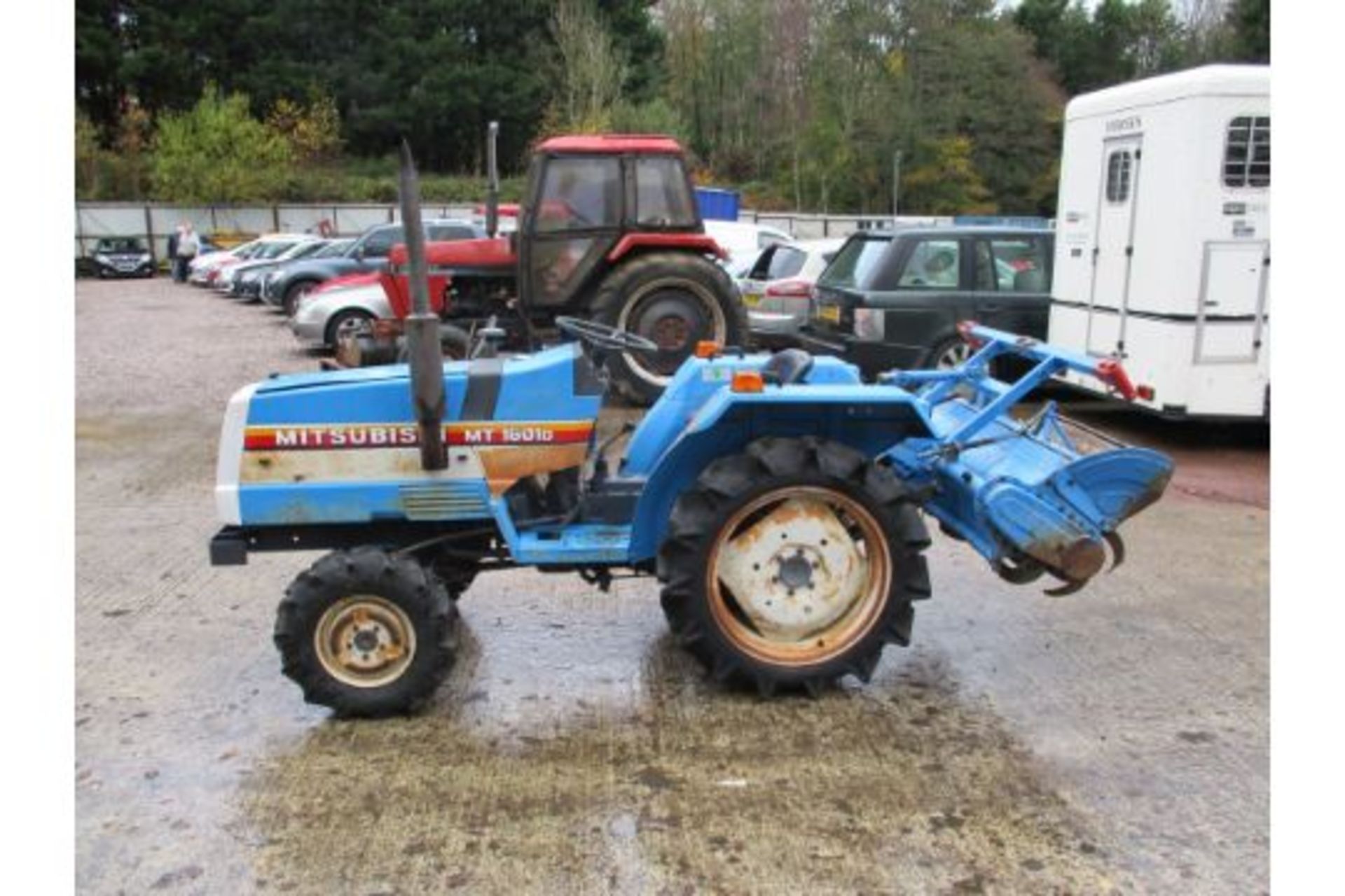 MITSUBISHI MT1801D COMPACT TRACTOR C.W ROTAVATOR SHOWING 914HRS KUBOTA ENGINE