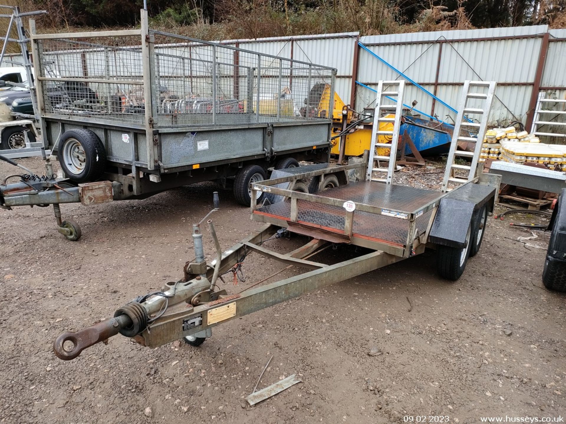 INDESPENSION TWIN AXLE MINI DIGGER/PLANT TRAILER