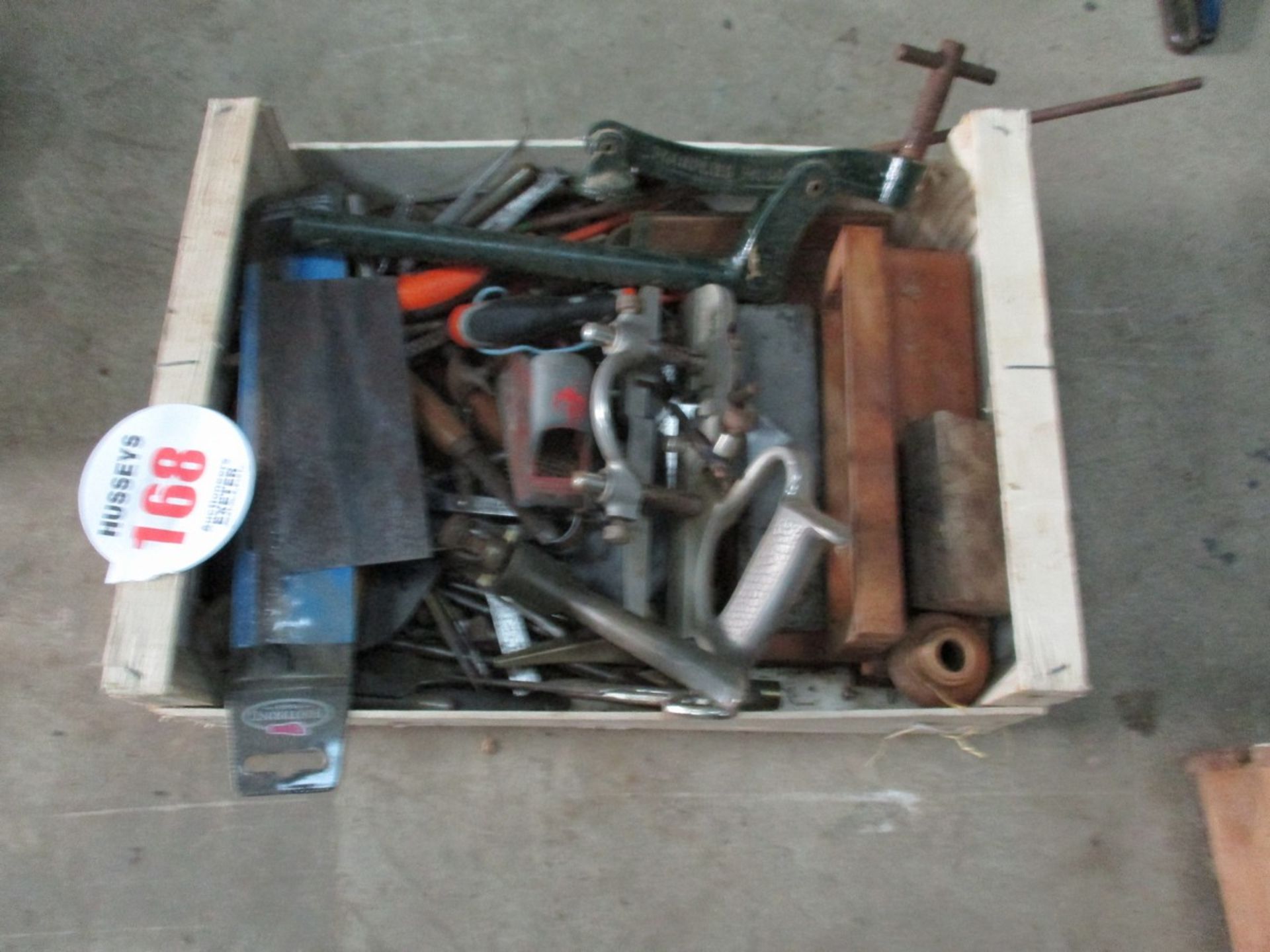 BOX OF WOOD WORKING TOOLS