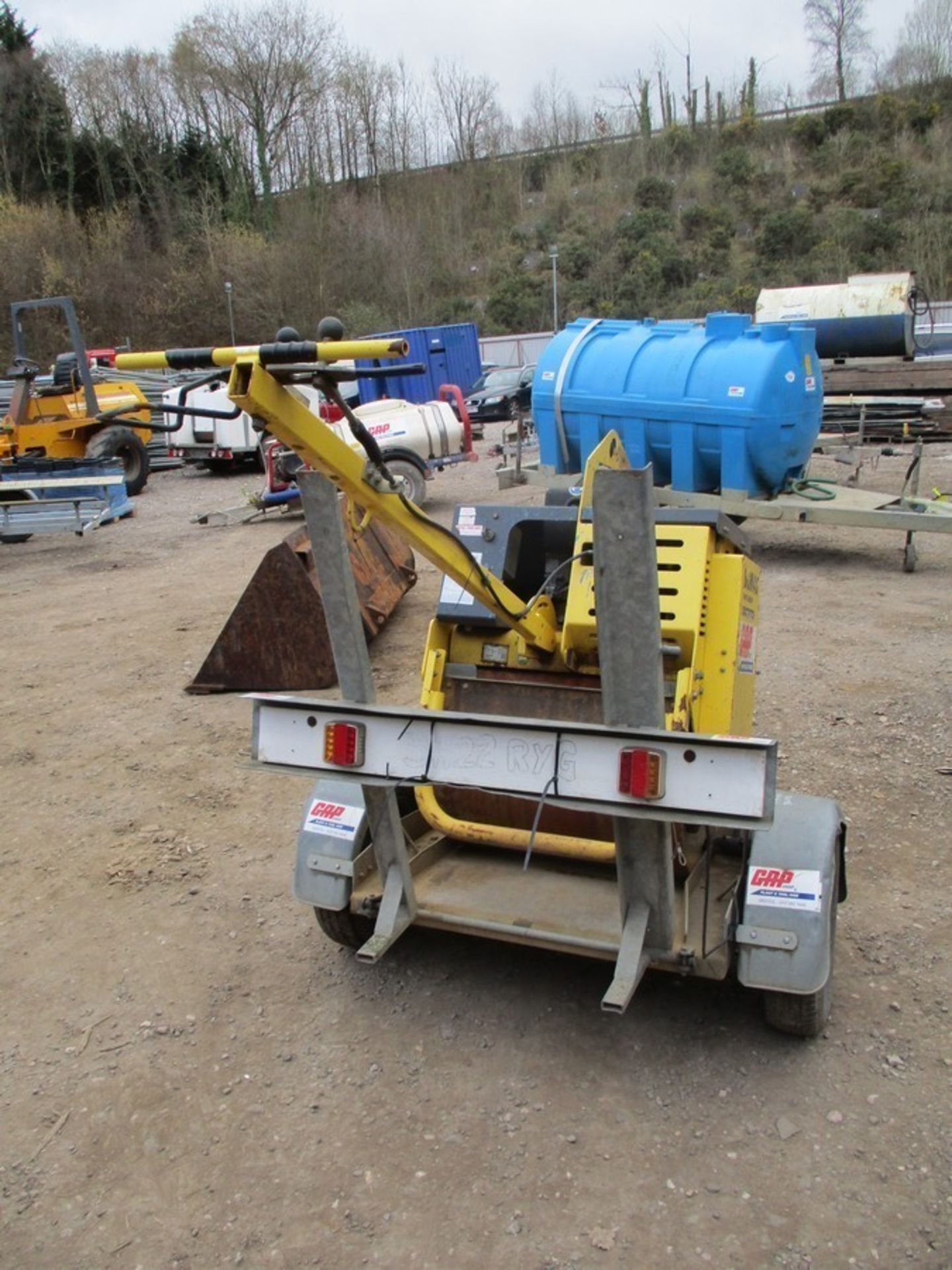 BOMAG BW71 E-2 PEDESTRIAN ROLLER C.W TRAILER 3308109 3256942 - Image 4 of 6