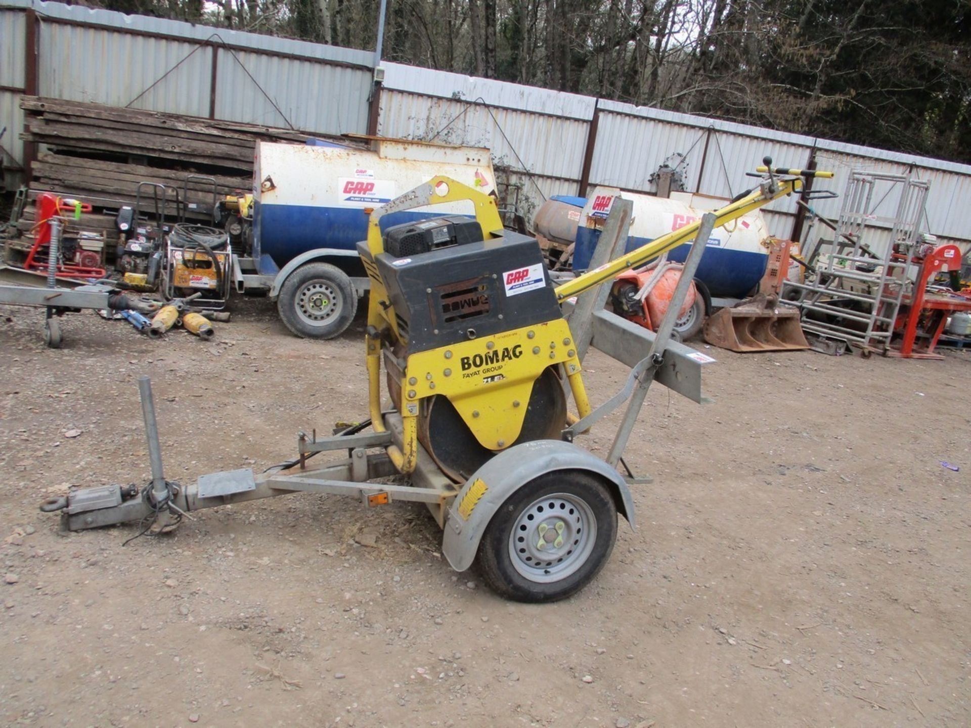 BOMAG BW71 E-2 PEDESTRIAN ROLLER C.W TRAILER 3308109 3256942