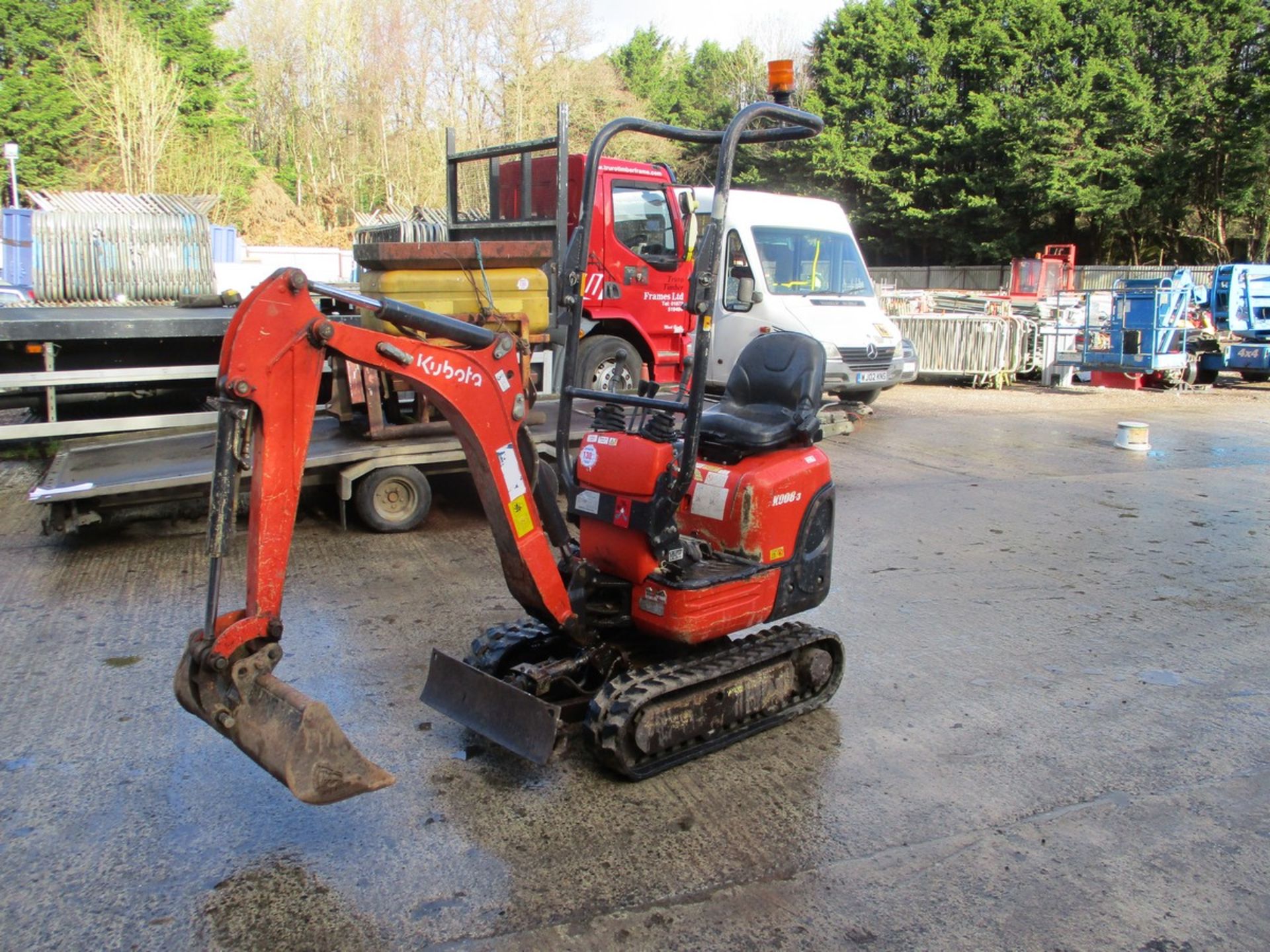 KUBOTA K008-3 MICRO DIGGER 2015 1996HRS C.W 1 BUCKET 1148059 - Image 2 of 8