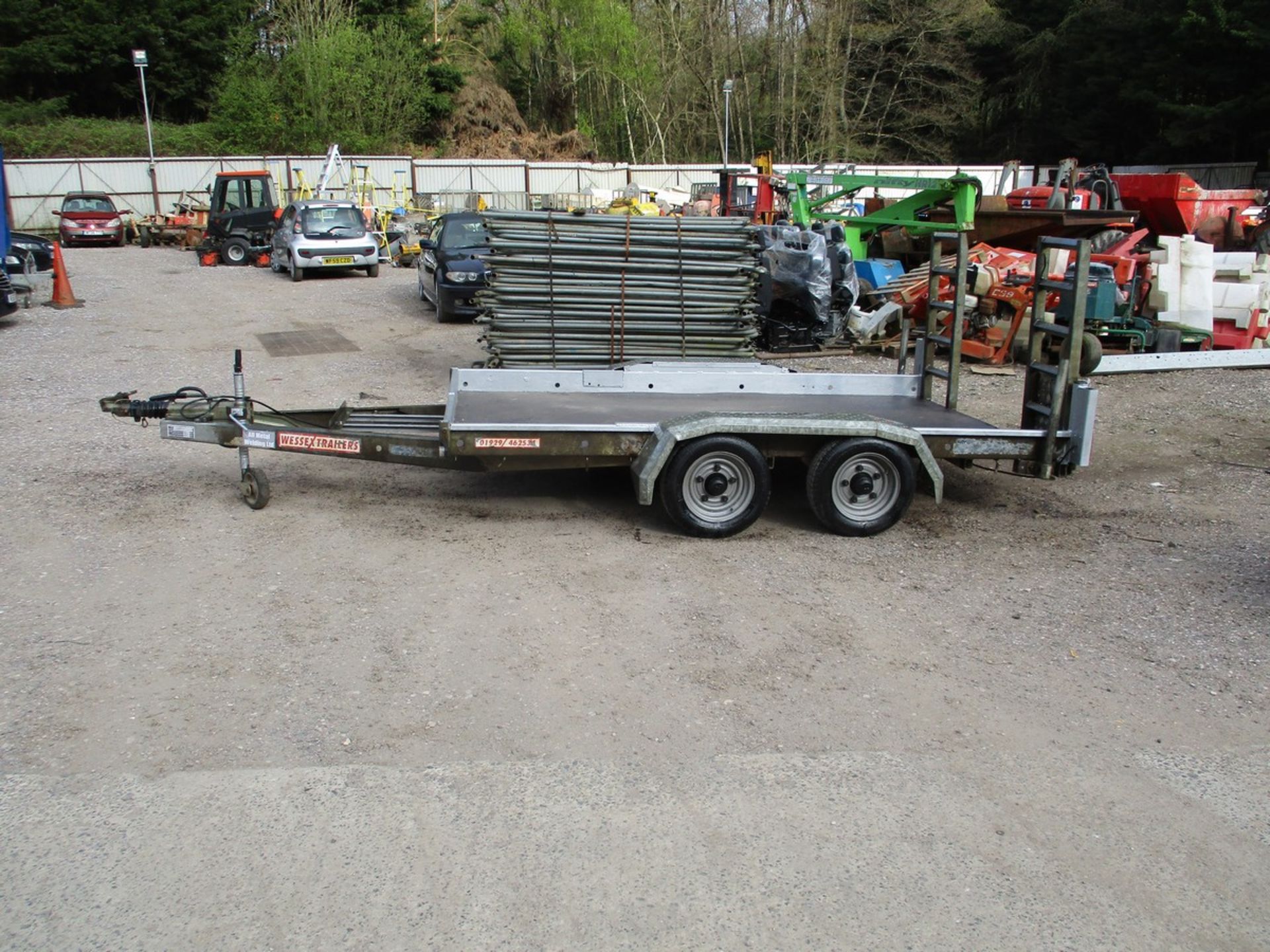WESSEX 10X6 3.5 TON PLANT TRAILER - Image 2 of 4