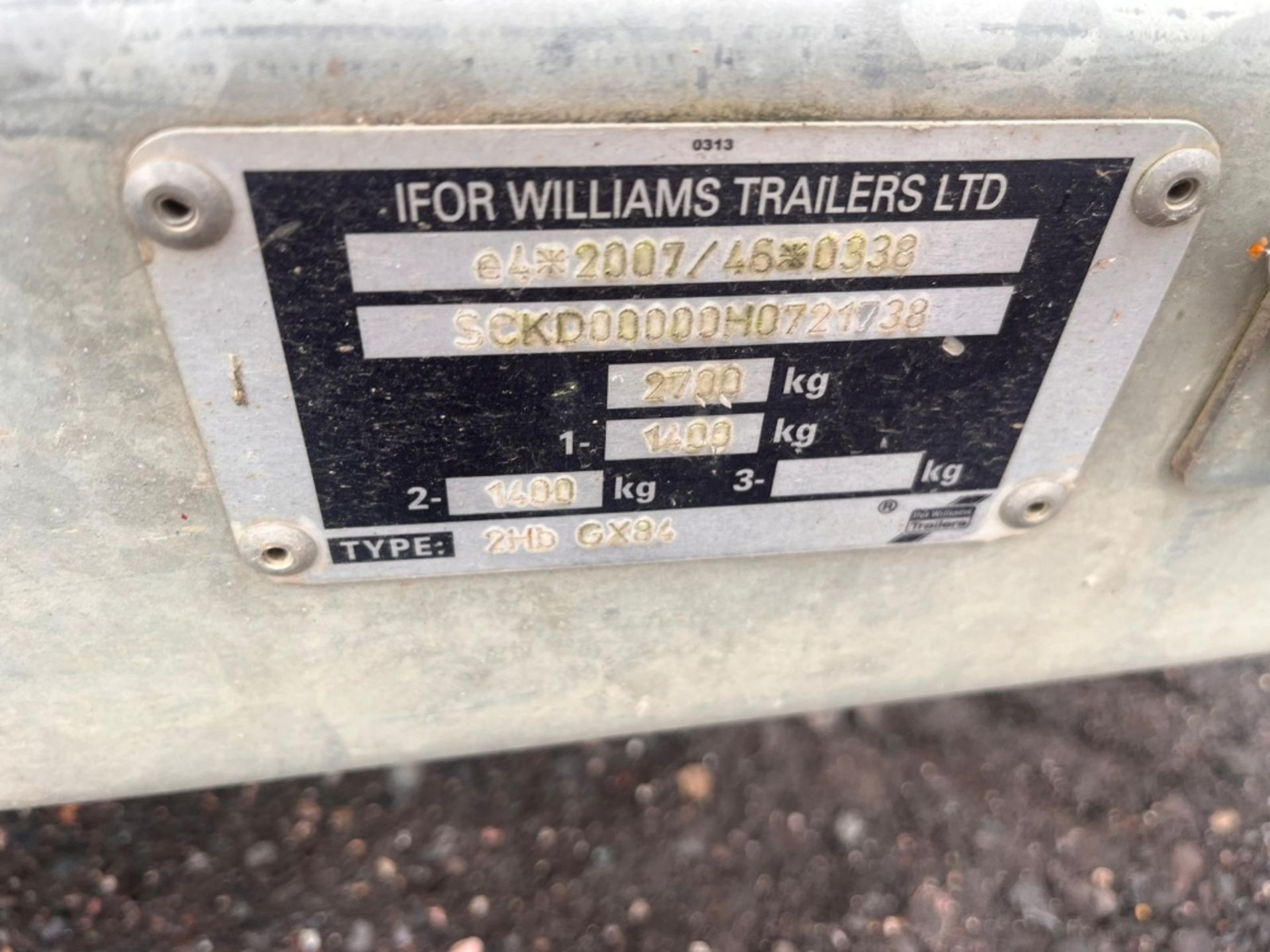 IFOR WILLIAMS GX84 PLANT TRAILER 2017 - Image 12 of 12