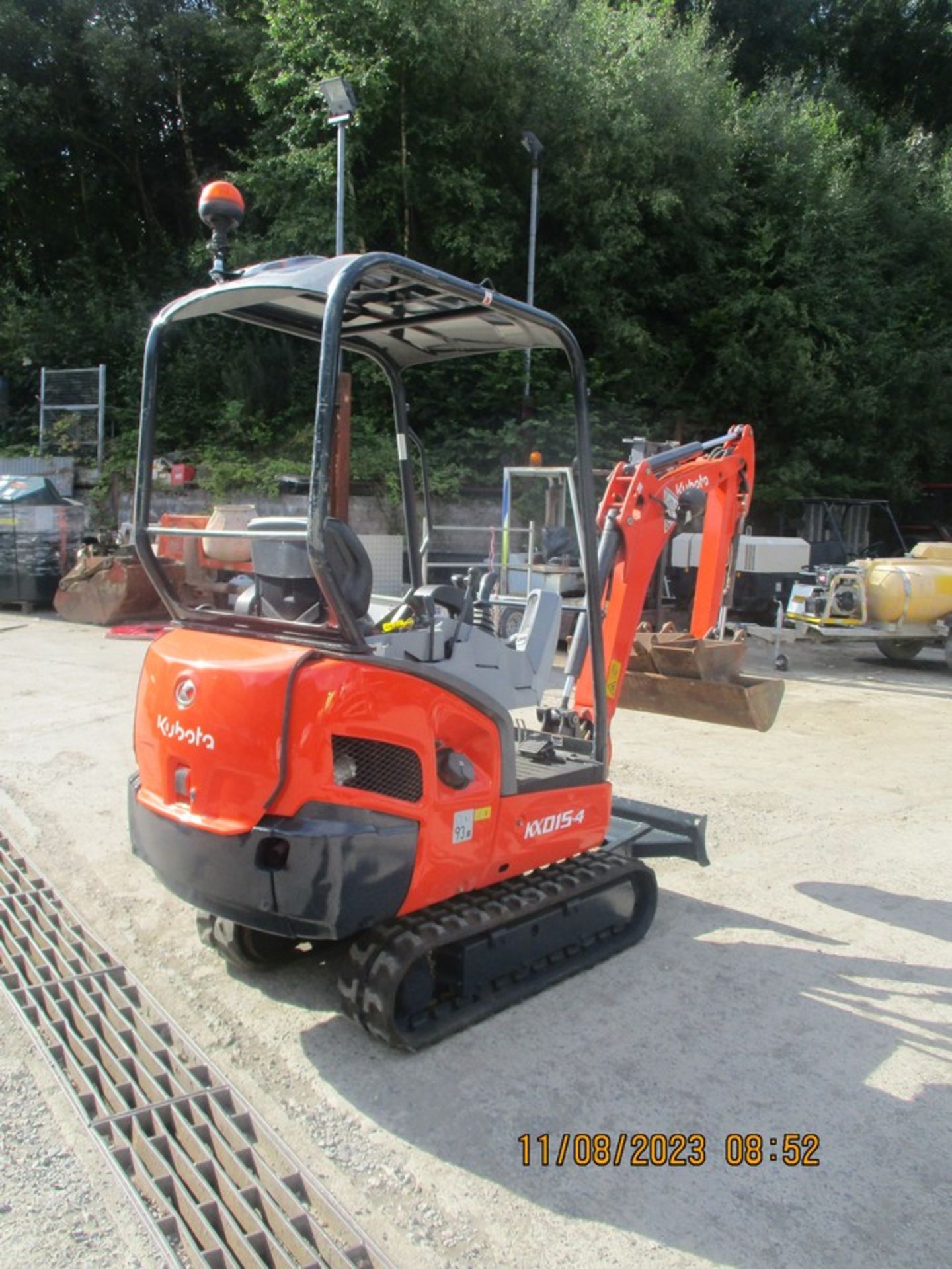 KUBOTA KX015-4 MINI DIGGER 2017 C.W 3 BUCKETS - Image 5 of 10