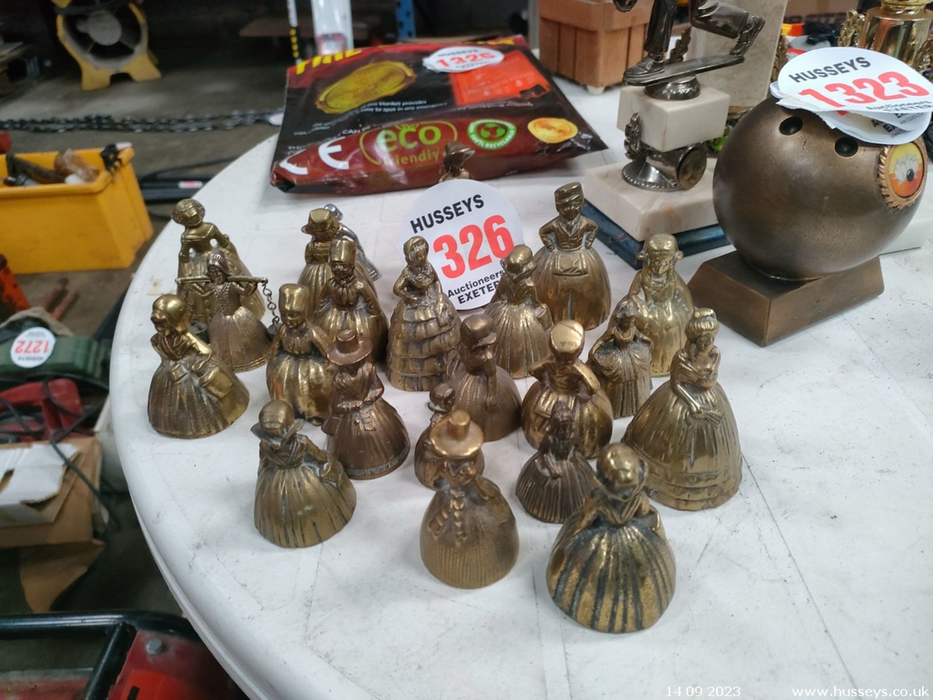 QTY OF SOLID BRASS BELLS