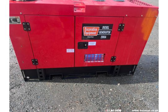 25KVA SILENT DIESEL GENERATOR - Image 1 of 11