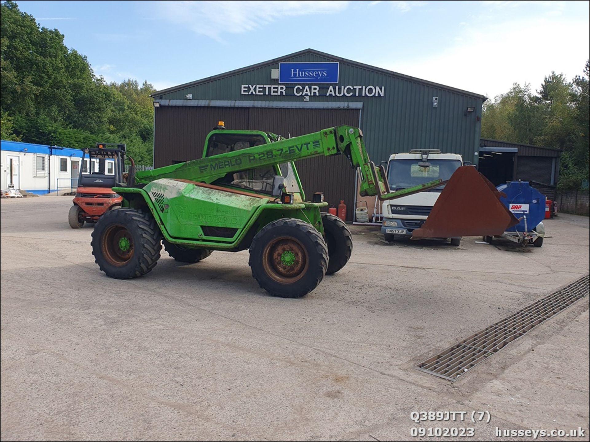 MERLO P287EVT TELEHANDLER & 2 BUCKETS. HOUR CLOCK & FUEL GAUGE U/S - Image 35 of 47