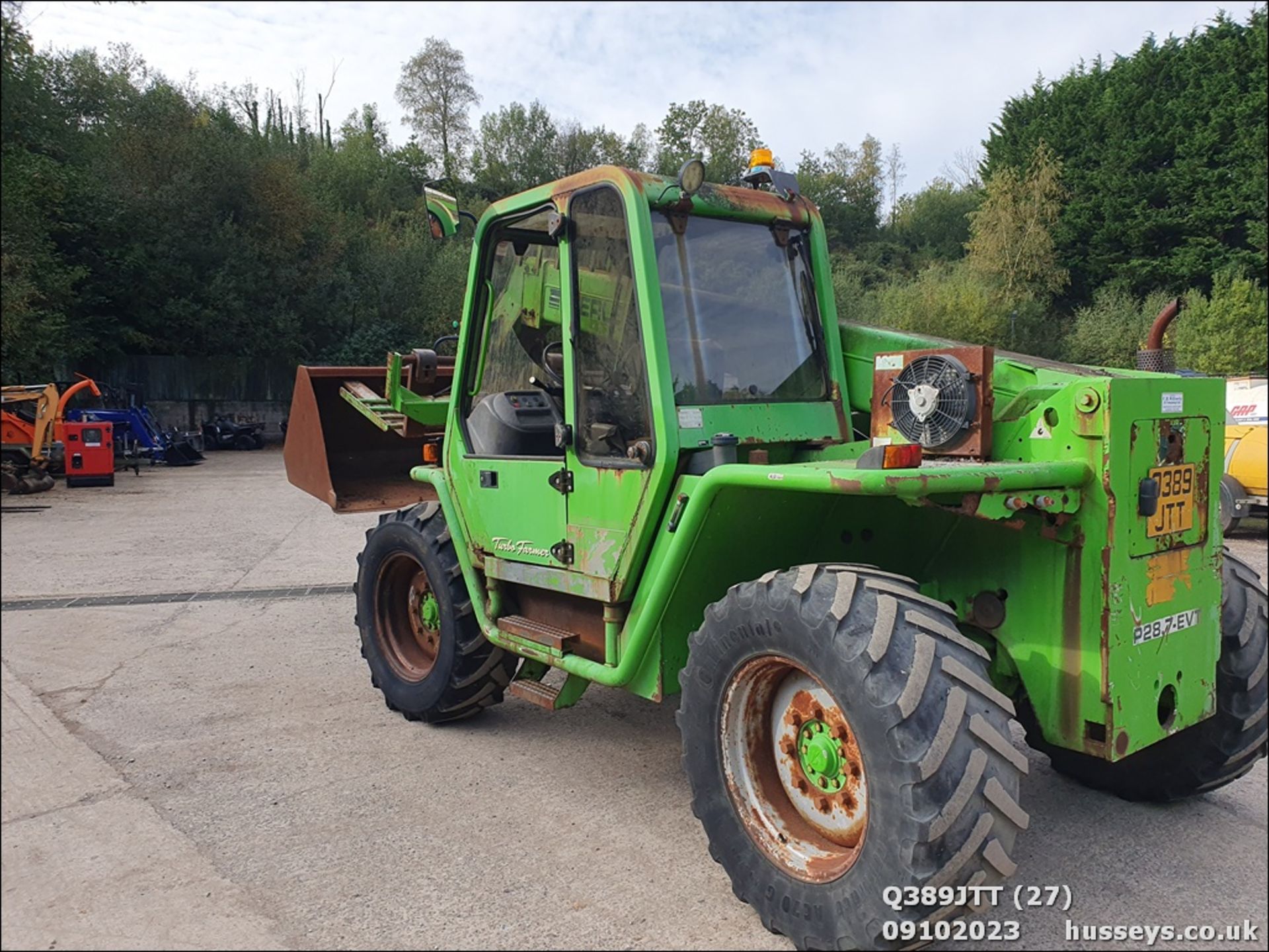 MERLO P287EVT TELEHANDLER & 2 BUCKETS. HOUR CLOCK & FUEL GAUGE U/S - Image 10 of 47