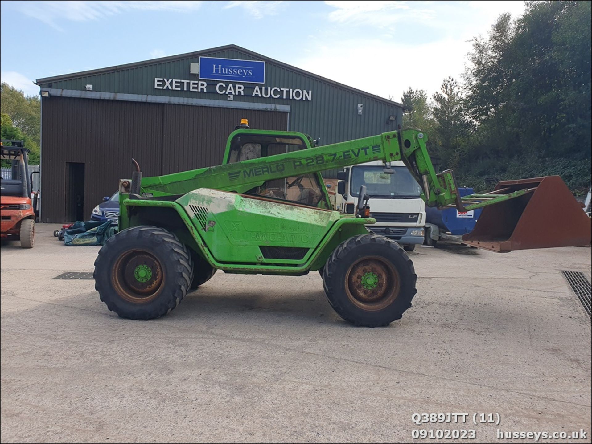 MERLO P287EVT TELEHANDLER & 2 BUCKETS. HOUR CLOCK & FUEL GAUGE U/S - Image 29 of 47