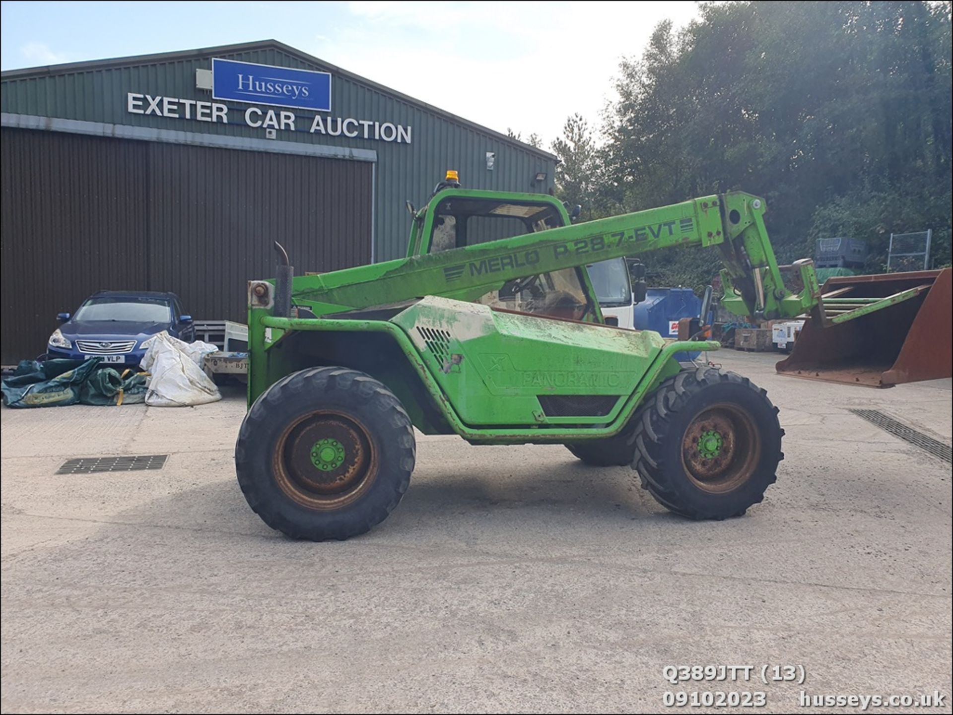 MERLO P287EVT TELEHANDLER & 2 BUCKETS. HOUR CLOCK & FUEL GAUGE U/S - Image 24 of 47