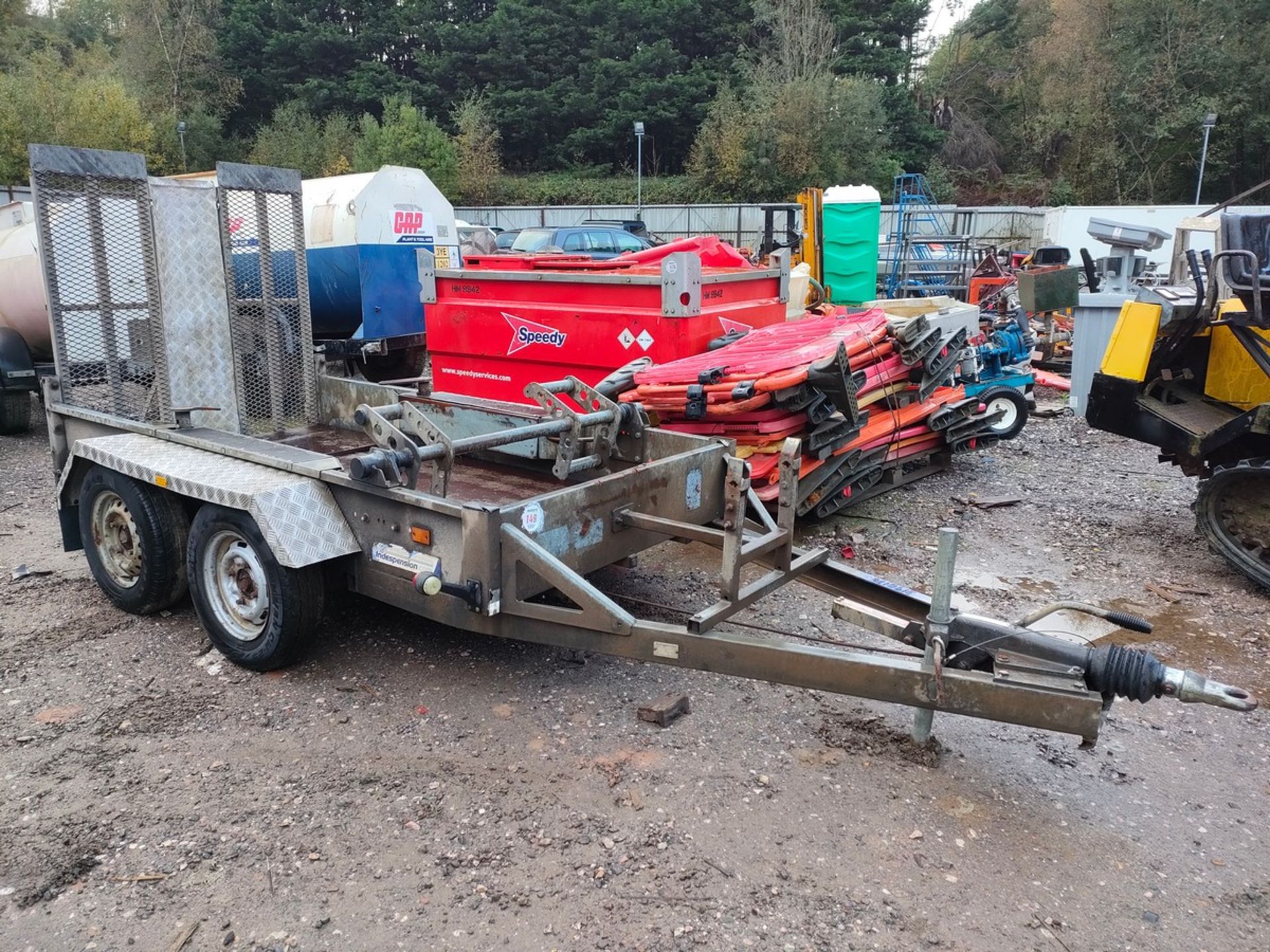 INDESPENSION MINI DIGGER TRAILER C.W TRACK LOCKS