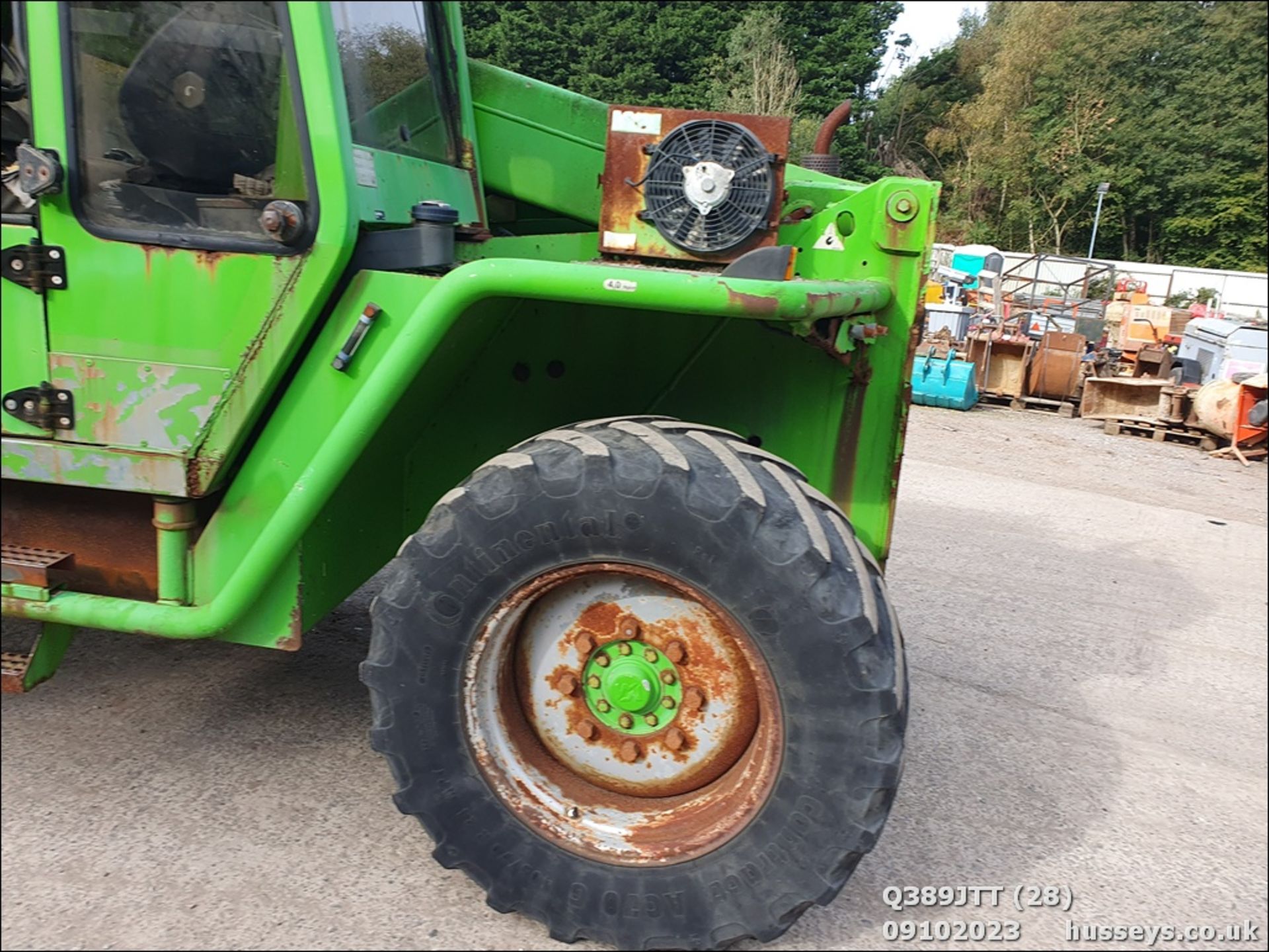 MERLO P287EVT TELEHANDLER & 2 BUCKETS. HOUR CLOCK & FUEL GAUGE U/S - Image 9 of 47