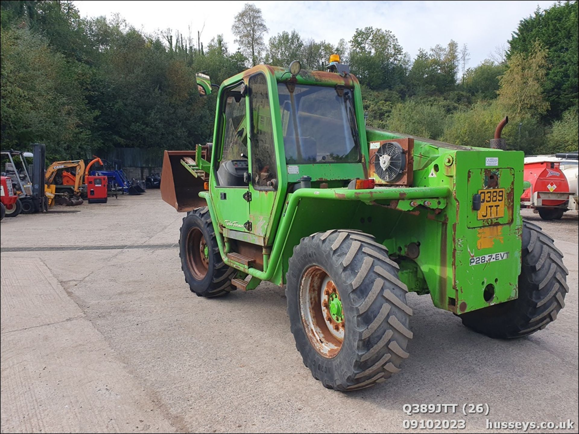 MERLO P287EVT TELEHANDLER & 2 BUCKETS. HOUR CLOCK & FUEL GAUGE U/S - Image 11 of 47