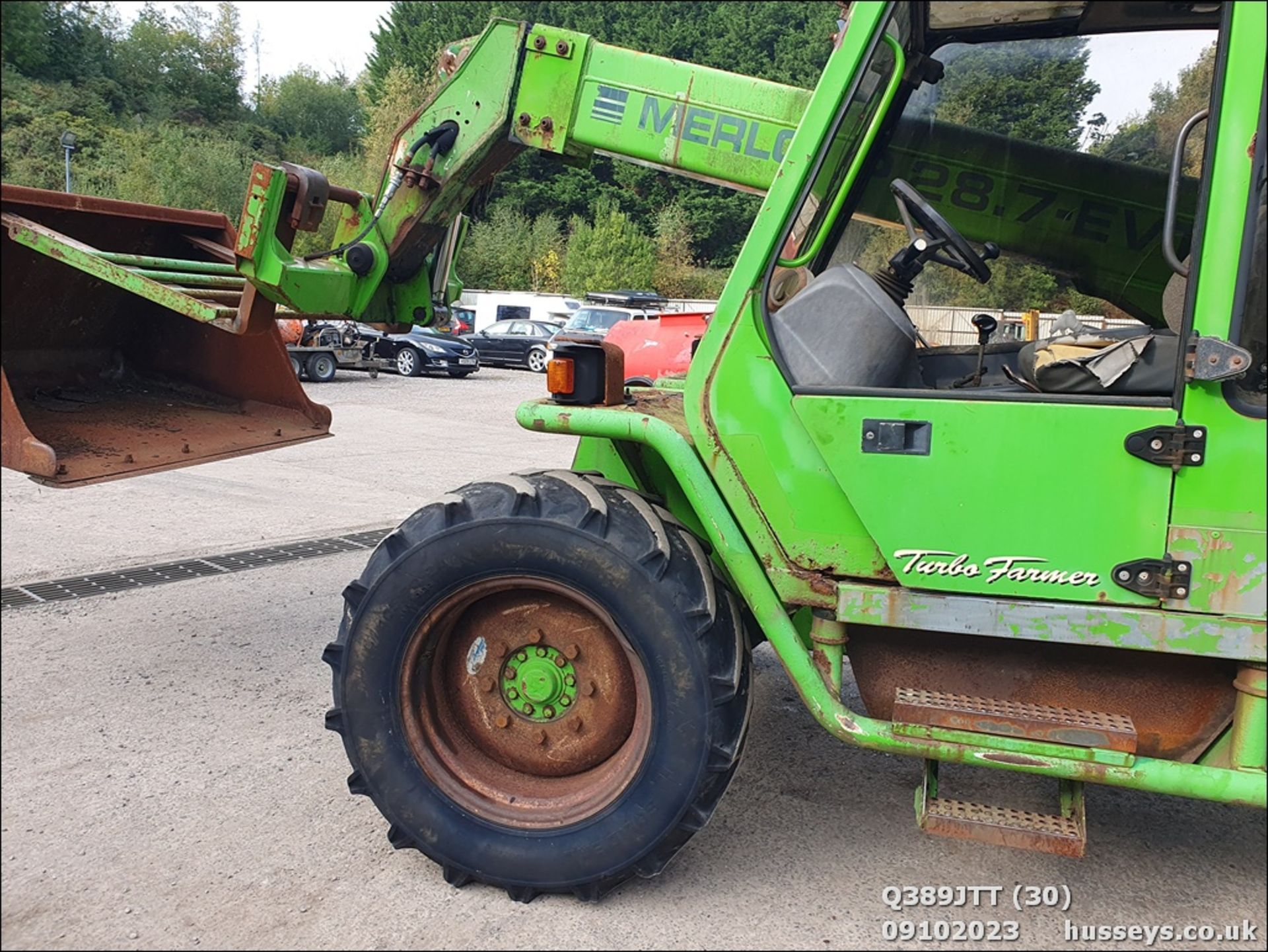 MERLO P287EVT TELEHANDLER & 2 BUCKETS. HOUR CLOCK & FUEL GAUGE U/S - Image 7 of 47