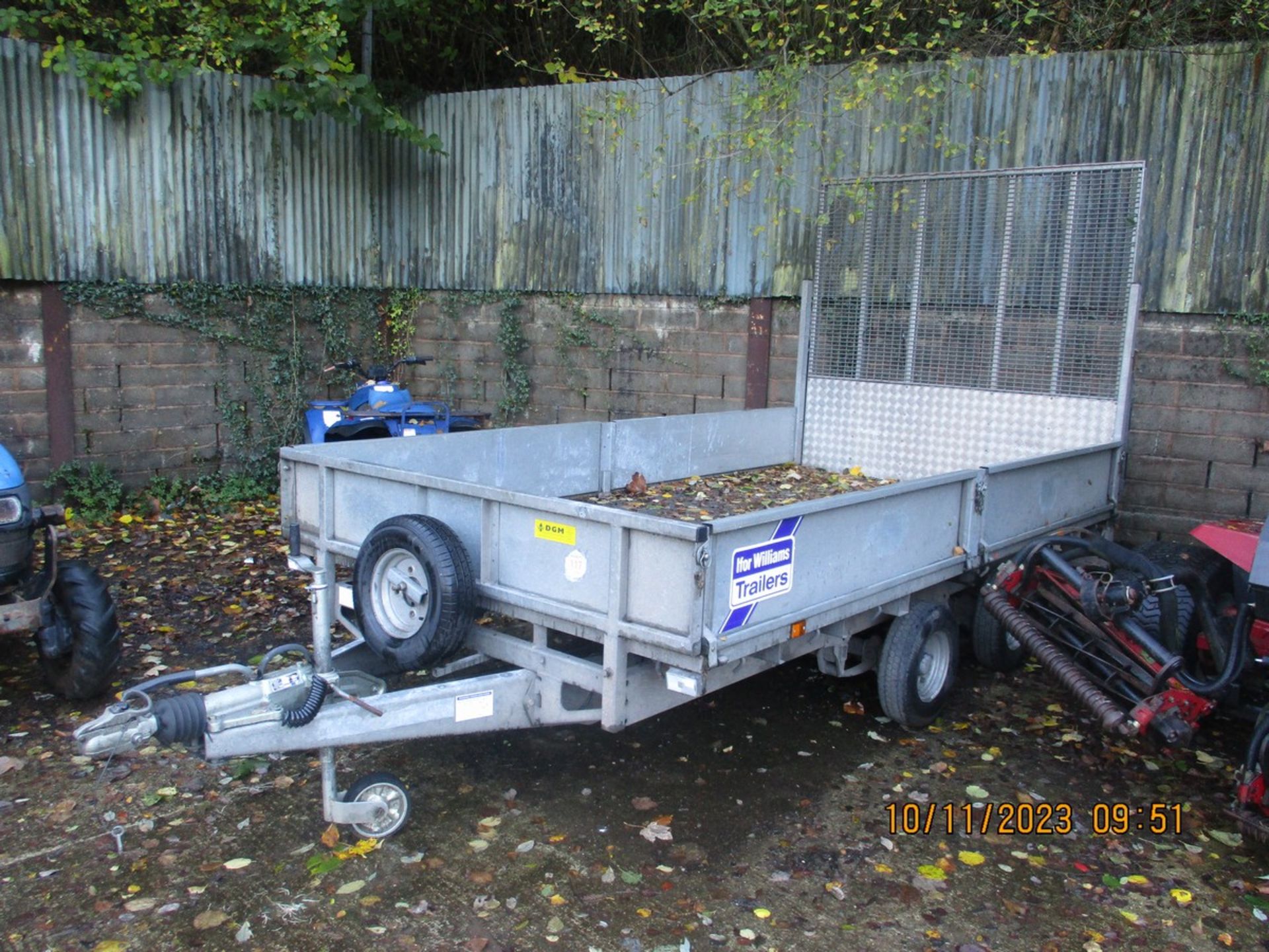 IFOR WILLIAMS LT126G TRAILER C.W DROP SIDES & FULL LENGTH RAMP - Image 7 of 9