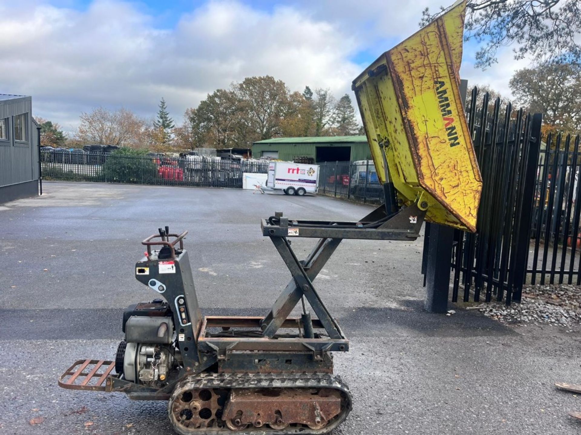 AMMAN DIESEL HI TIP TRACKED DUMPER YANMAR ELEC START ENGINE RTT - Image 8 of 16