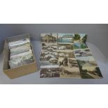A box of 20th Century postcards