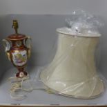 A French table lamp, 33.5cm