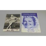 A 1970 Betty Grable signed programme