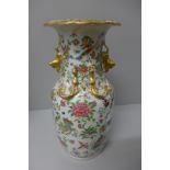 A circa 1900 Oriental vase, some a/f, 34.5cm