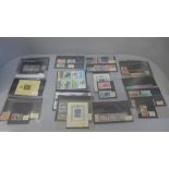 Stamps; small collection of better individual stamps and sets on stock cards with a catalogue