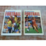 Two Topical Times football books, signed, Jan Molby, Hodge, Birtles, Hazard, Roeder, Devonshire