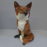 A Beswick model fireside fox, 2348 backstamp, 31cm