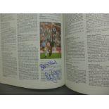 Footballers Fact File 1999-2000, with signatures including Chris Armstrong, Steve Bull, Benito