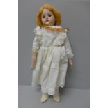 A doll, body a/f, 40cm