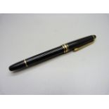 A 14k gold nibbed Mont Blanc fountain pen