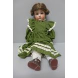 A Halbig K R doll, 46cm, a/f