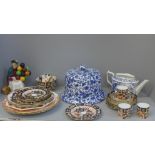 Royal Crown Derby china, teapot lacking lid and a Royal Doulton figure **PLEASE NOTE THIS LOT IS NOT