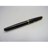 A 14k gold nibbed Mont Blanc fountain pen