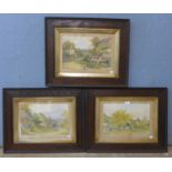 A set of three early 20th Century prints, framed