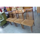 A set of four G-Plan Fresco teak dining chairs