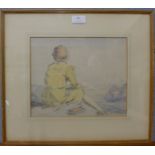 Ruth Dixon (Cumbria Art School), On The Golf Course, watercolour, 23 x 28cms, framed